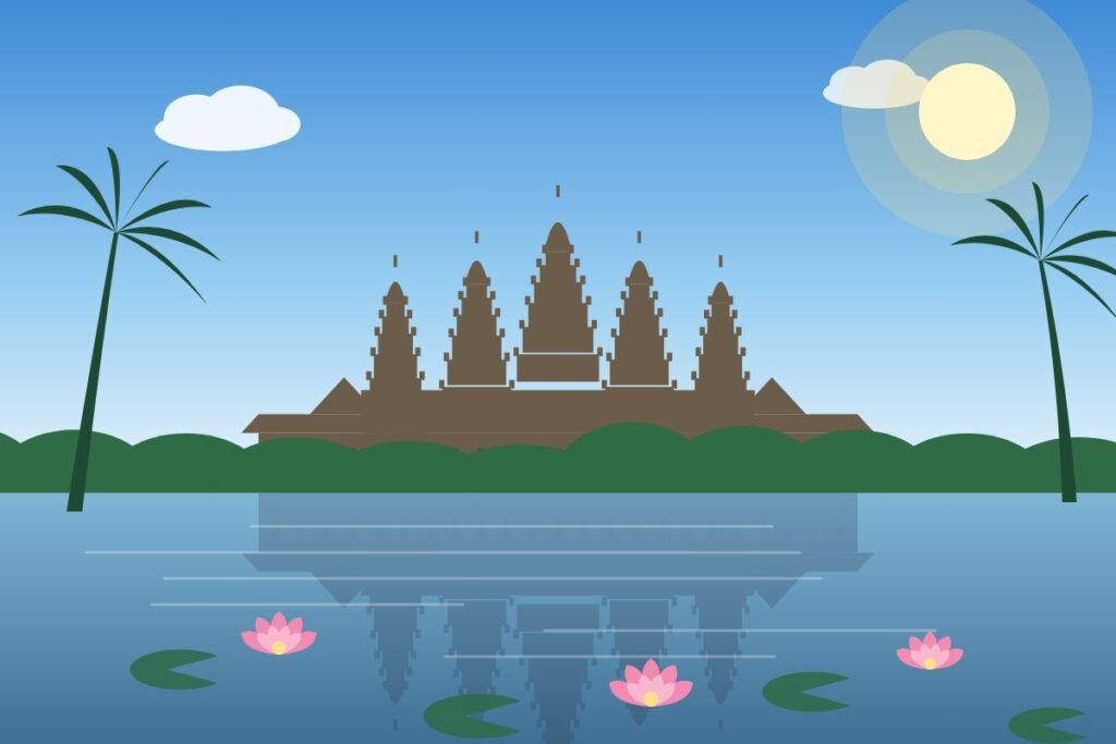Angkor Wat, Siem Reap (illustrated placeholder)